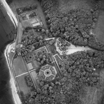 Dunrobin Castle, oblique aerial view, taken from the NE.