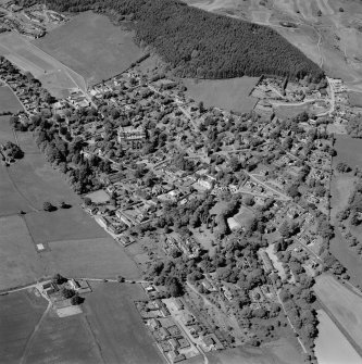 Strathpeffer, oblique aerial view, taken from the NE, showing a general view over Strathpeffer.