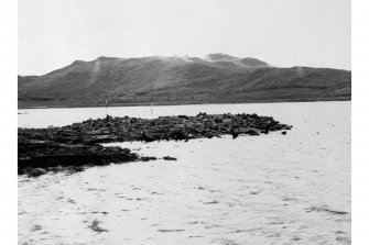 Excavation photograph : crannog from east.

(large mounted copy print stored with MS/456)