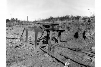 Detail of pulley system of cable railway.