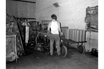 View of pipe cutting.