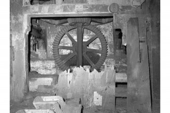 Mill of Crimond; Interior
View of mill gearing