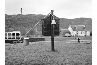 Caledonian Canal, Cullochy Lock
View from ESE showing bell with windlass and cottage in background