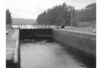 Caledonian Canal, Kyltra Lock
View from NE showing NE front of S lockgate