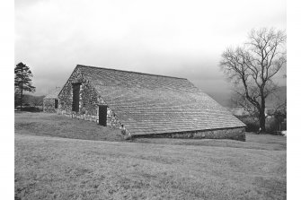 Bonawe Ironworks, West Charcoal-shed
View from SE showing E and S fronts of E wing