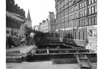 Glasgow, Trongate, Glasgow Cross Railway Station
View looking WNW showing site of station