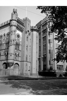 Glasgow, 62 Templeton Street, Templeton's Carpet Factory
View from WSW showing SSW front of 'Doge's Palace' block