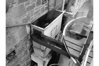 Longmorn Distillery
View from WSW showing waterwheel driving rummagers in wash stills