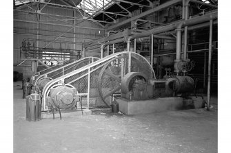 Grangemouth Refinery, Interior
View showing sulphur dioxide vacuum pump in Aromatic Separating Plant