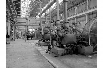 Grangemouth Refinery, Interior
View showing vacuum pumps (RH) and compressors in Aromatic Separating Plant