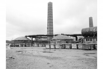 Morningside, Allanton Pipe Works
View from ENE showing chimney, central and E beehive kilns