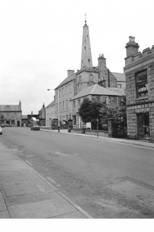 Banff, 32 Low Street, Town House
View from SSW showing WSW front of Town House with Tolbooth Steeple in foreground