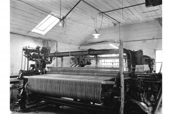 Interior.
View of dobcross loom.