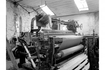 Interior.
View of dobcross loom.