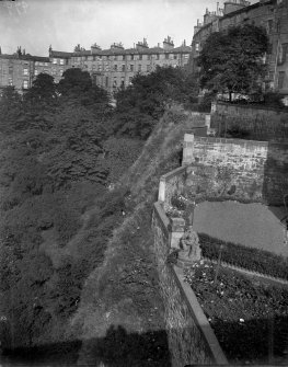 View of rear of North West side of Great Stuart Street (rear overlooking the Water of Leith)