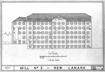 New Lanark, Caithness Row
Copy of elevation of Mill No. 3