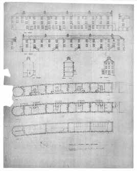 New Lanark, Caithness Row
Copy of specimen plans and section
