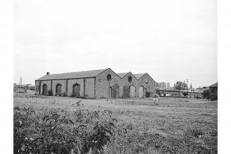 Perth, Leonard Street, General Station
View from SW showing SSE and WSW fronts of goods shed