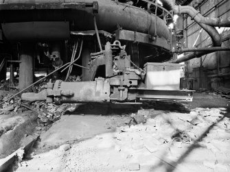 Glasgow, Clyde Iron Works, Interior
View showing base of number 1 furnace with clay gun