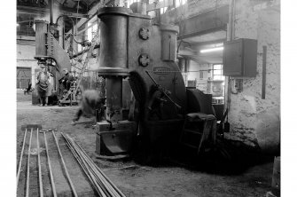 Glengarnock Steel Works, Smithy; Interior
View of Massey air hammer