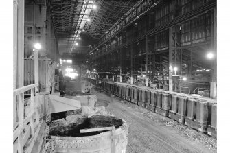 Glengarnock Steel Works, Melting Shop
View of pit side and ingot cars