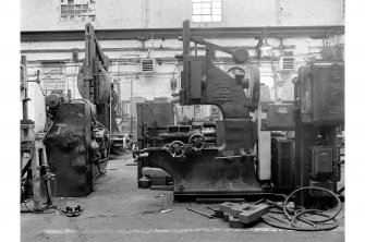 Glengarnock Steel Works, Engineer's Shop
View of slotting machine, made by Wilkinson and Sons, Keighley, 1918
