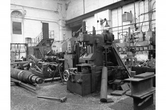 Glengarnock Steel Works, Engineer's Shop; Interior
View of Clifton and Baird cold sawing machine