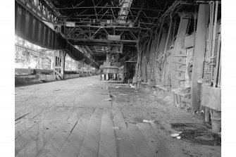 Dalzell Steel Works, Open Hearth Melting Shop
View of charging floor