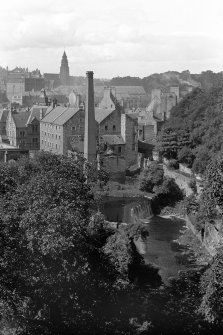 General view of Dean Village from Dean Bridge with West Mill in foreground