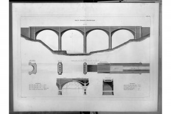 Plate 62  Elevation and details of Dean Bridge