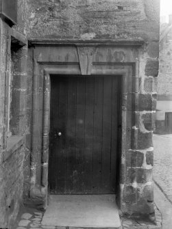 Detail of doorway with keystone dated 1675, Old Tolbooth