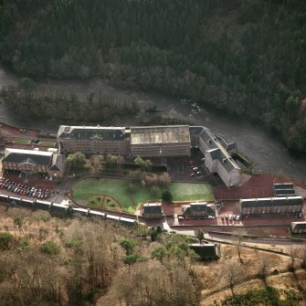 New Lanark, aerial view.