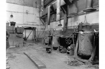 Motherwell, Dalzell Steel Works, Interior
View of brass foundry showing furnaces