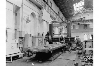 Motherwell, Dalzell Steel Works, Interior
View showing Loudon planning machine in 'new' shop