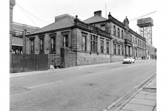 Motherwell, Dalzell Steel Works
View from WNW showing SW front of offices