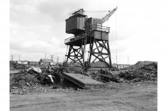 Hallside Steelworks
View showing wharf crane, said to be ex Grangemouth, Ransomes and Rapier 1917