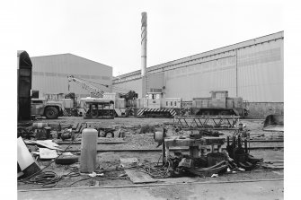 Glasgow, Clydebridge Steel Works
View showing locos 'on shed'