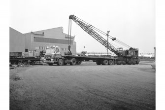 Glasgow, Clydebridge Steel Works
View showing rail crane loading lorry