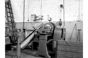 Glasgow, Clydebridge Steel Works, Interior
View of plumbers' shop showing screwing machine by Joshua Heap