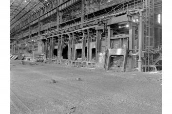 Glasgow, Clydebridge Steel Works, Interior
View showing 90 ton fixed open-hearth furnace L