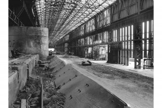 Glasgow, Clydebridge Steel Works, Interior
View showing marshalling bay