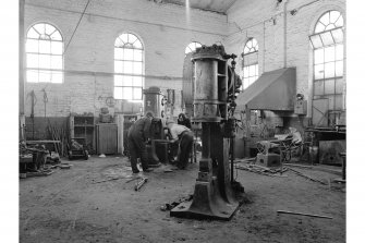 Glasgow, Clydebridge Steel Works, Interior
View showing Ross-Rigby hammer 2333, R. G. Ross and Sons