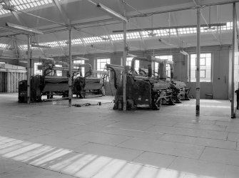 Dundee, Princes Street, Upper Dens Mills, Interior
View showing cropping machines, A. F. Craig Limited, Paisley (L to R 1472, 1470, 1417, 1314)