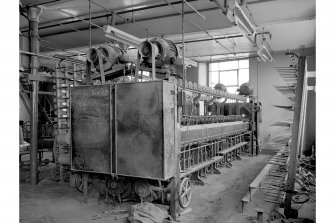 Dundee, Princes Street, Lower Dens Mills, Interior
View showing twisting frame, Douglas Fraser and Sons Limited, Arbroath AP-3 1395