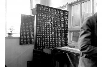 Motherwell, Lanarkshire Steelworks, Interior
View showing timeboard