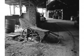 Motherwell, Lanarkshire Steelworks, Interior
View showing pig barrow