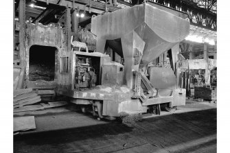 Motherwell, Lanarkshire Steelworks, Interior
View showing charging chute