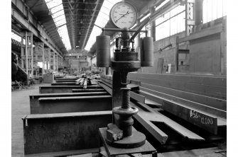 Motherwell, Lanarkshire Steelworks, Interior
View showing testing machine