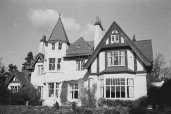 View of East and West Muirend House from South.