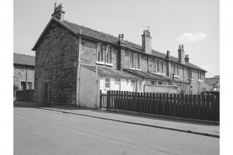 Hallside Steelworks, 1-28 Village Road, Terraced Houses
View from NNW showing WNW front of numbers 11-16 and NNE front of number 11